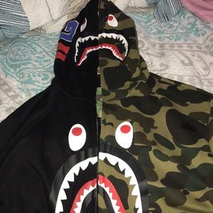 Black and Camo Bape sweater